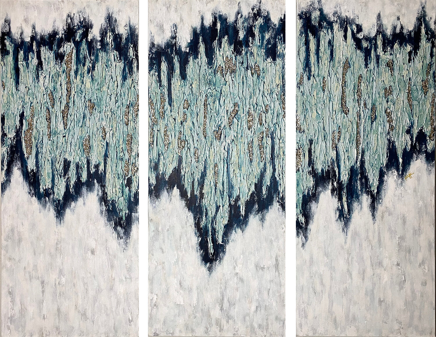 The Ocean Speaks To Me Triptych