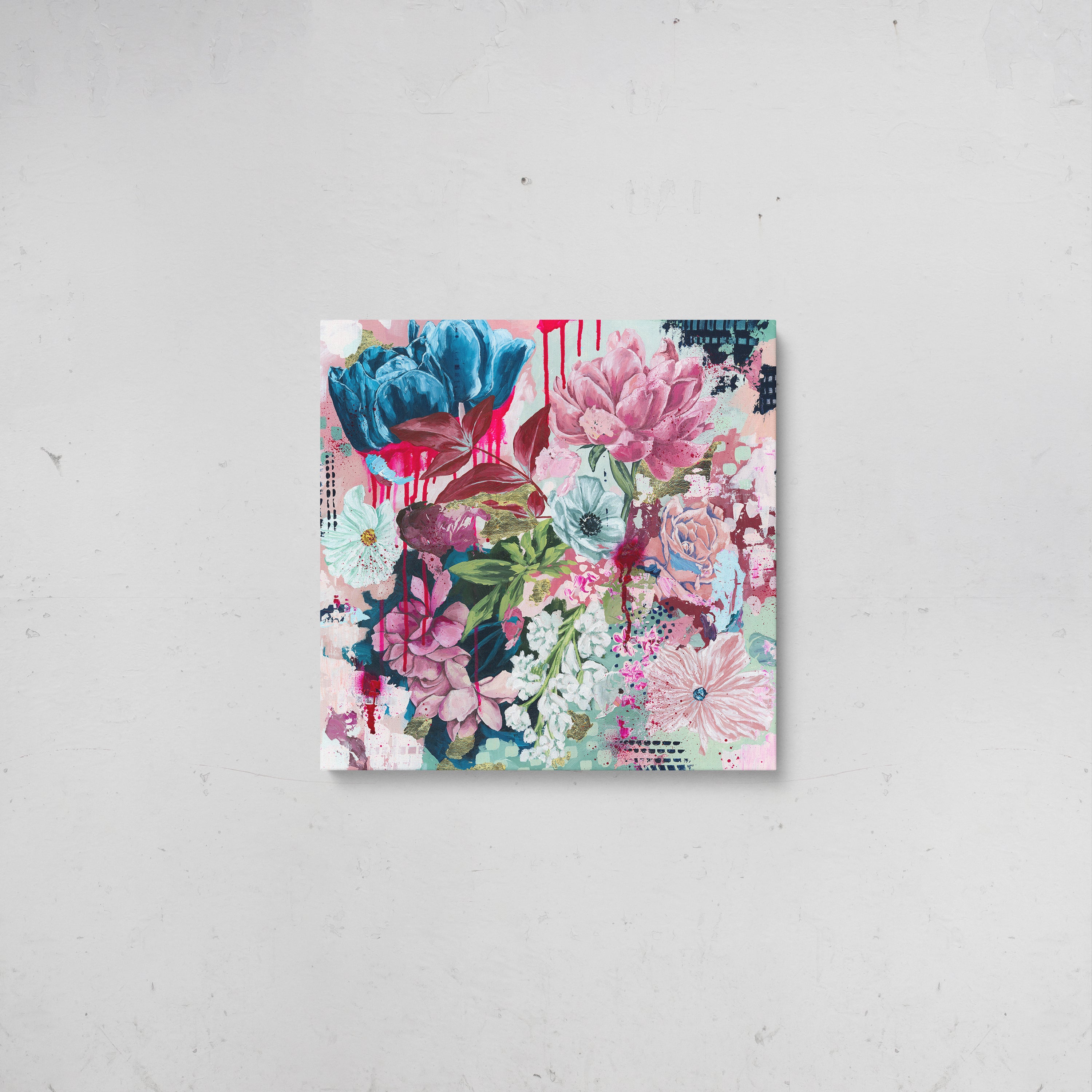 Sunday Blooms *LIMITED EDITION* Reworked Canvas Print